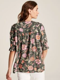 Grey Curved Yoke Blouse -Elite Fashion Shop C80654s2