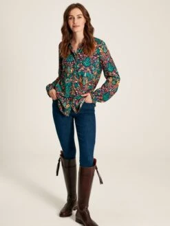 Blue Concealed Placket Shirt -Elite Fashion Shop C90737s3