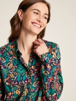 Blue Concealed Placket Shirt -Elite Fashion Shop C90737s4