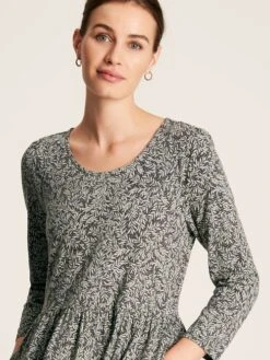 Green Leaf Tiered Jersey Dress -Elite Fashion Shop C92051s5