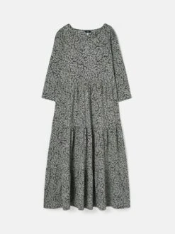 Green Leaf Tiered Jersey Dress -Elite Fashion Shop C92051s6