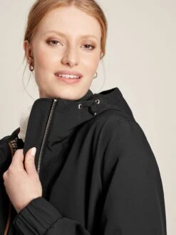 Black Waterproof Zip Through Coat -Elite Fashion Shop C98297s6