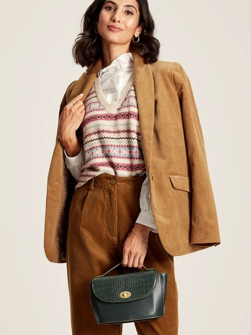 Brown Cord Tapered Leg Trousers 4 Brown Cord Tapered Leg Trousers - Image 4