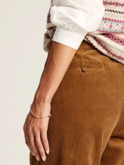 Brown Cord Tapered Leg Trousers 12 Brown Cord Tapered Leg Trousers -Elite Fashion Shop D03728s6