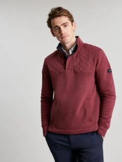 Joules Purple Darrington Quarter Zip Sweatshirt