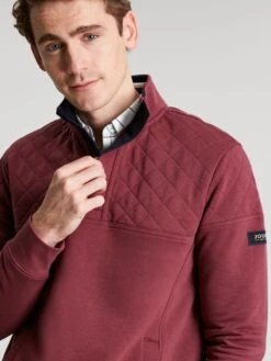 Joules Purple Darrington Quarter Zip Sweatshirt -Elite Fashion Shop D24949s4