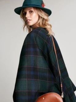 Blue Reversible Wrap Cape -Elite Fashion Shop D24985s4