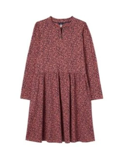 Joules Pink Aurora Zip Down Jersey Dress -Elite Fashion Shop D73398s6