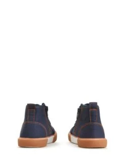 Start Rite Arcade Blue Canvas High-top Zip Up Trainers -Elite Fashion Shop D77473s4