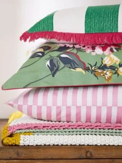 Green Hydrangea Floral Cushion -Elite Fashion Shop D89774s3