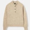 Oatmeal Button Up Jumper