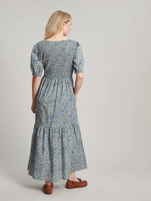 Joules Cream Aura Tiered Cotton Dress 2 Joules Cream Aura Tiered Cotton Dress - Image 2