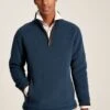 Blue Quarter Zip Fleece Sweatshirt