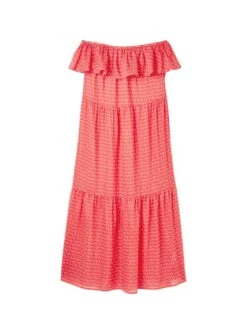 Joules Pink Fern Off Shoulder Beach Dress 7 Joules Pink Fern Off Shoulder Beach Dress -Elite Fashion Shop N01065s9