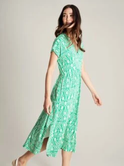 Green Jersey V-Neck Beach Dress 9 Green Jersey V-Neck Beach Dress -Elite Fashion Shop N01066s4