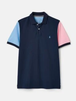 Blue Colourblock Polo Shirt -Elite Fashion Shop N01472s7