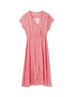 Pink V-Neck With Slit Dress 11 Pink V-Neck With Slit Dress -Elite Fashion Shop N02600s6