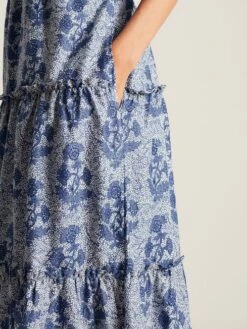 Light Blue V-Neck Tiered Dress -Elite Fashion Shop N02602s6