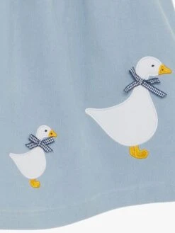 Trotters London Blue Little Pale Jemima Smocked Cotton Pinafore -Elite Fashion Shop N32 275s4