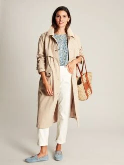 Blue Ditsy Blouse With Frilled Bib -Elite Fashion Shop N42345s3