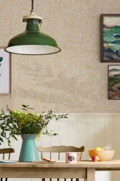 Cream Twilight Ditsy Wallpaper