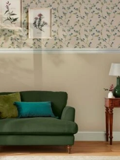 Beige Natural Plain Wallpaper