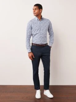 White Print Shirt -Elite Fashion Shop T15 863s3