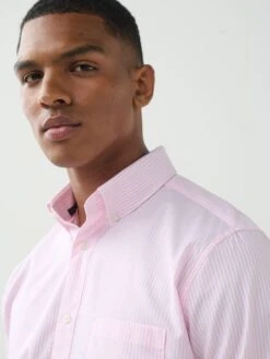 White/Pink Striped Shirt -Elite Fashion Shop T15857s3