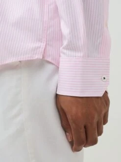 White/Pink Striped Shirt -Elite Fashion Shop T15857s4