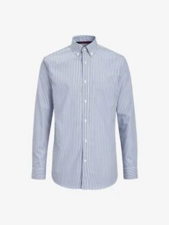 White/Blue Striped Shirt -Elite Fashion Shop T15858s4