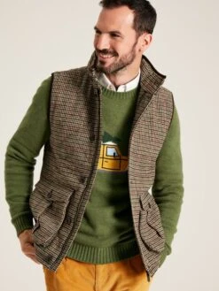 Brown Tweed Gilet
