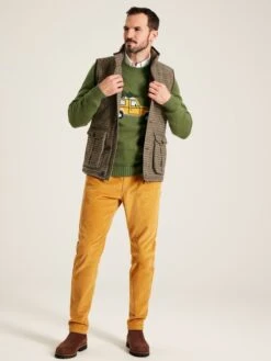 Brown Tweed Gilet -Elite Fashion Shop T60386s3