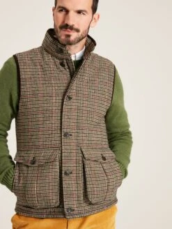 Brown Tweed Gilet -Elite Fashion Shop T60386s4