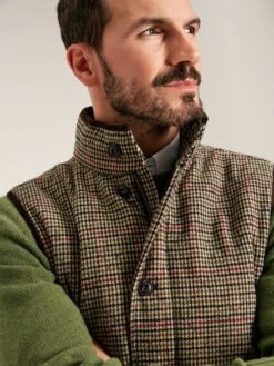 Brown Tweed Gilet -Elite Fashion Shop T60386s7