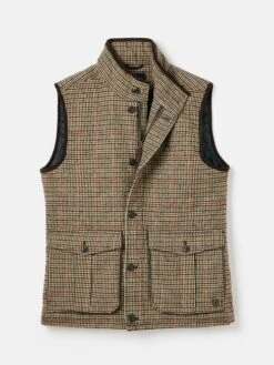 Brown Tweed Gilet -Elite Fashion Shop T60386s8