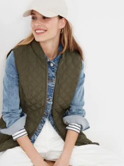 Joules Green Minx Quilted Gilet -Elite Fashion Shop T80193s5