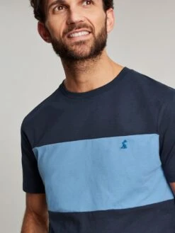 Blue Colourblock T-Shirt 10 Blue Colourblock T-Shirt -Elite Fashion Shop U11944s5