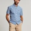 Wilson Blue Short Sleeve Classic Fit Shirt