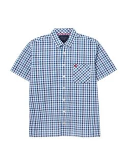 Wilson Blue Short Sleeve Classic Fit Shirt -Elite Fashion Shop U46 244s7