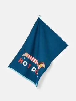 Joules 2 Pack Multi Hot Dog Tea Towels -Elite Fashion Shop U70595s3