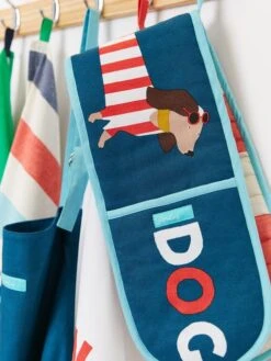 Joules Multi Hot Dog Double Oven Gloves