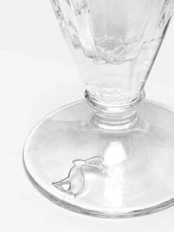 Set Of 2 Clear Country Cottage Bee Glass Ice Cream Sundae -Elite Fashion Shop U70603s4