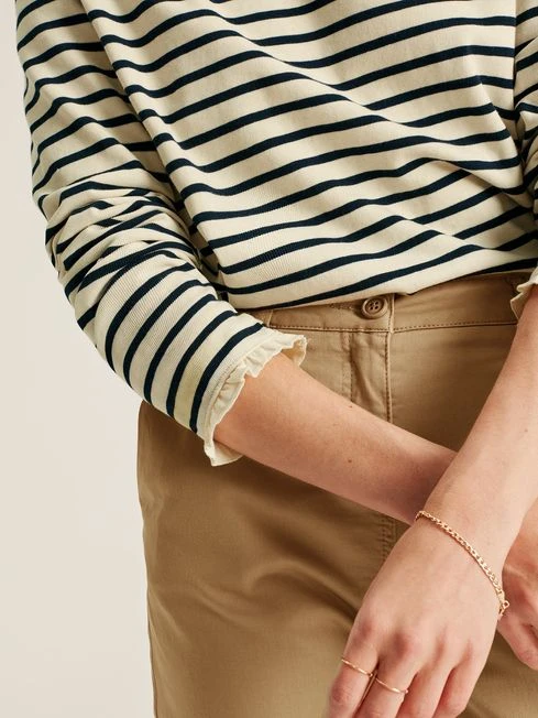 White Long Sleeve Top With Frill 5 White Long Sleeve Top With Frill - Image 5