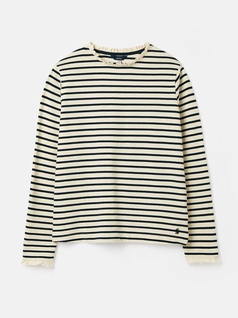 White Long Sleeve Top With Frill 6 White Long Sleeve Top With Frill - Image 6