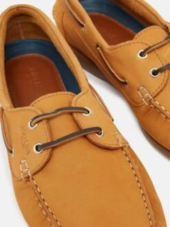 Tan Brown Classic Leather Boat Shoes -Elite Fashion Shop U75287s6