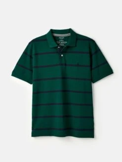 Green Classic Fit Striped Polo -Elite Fashion Shop U75388s5