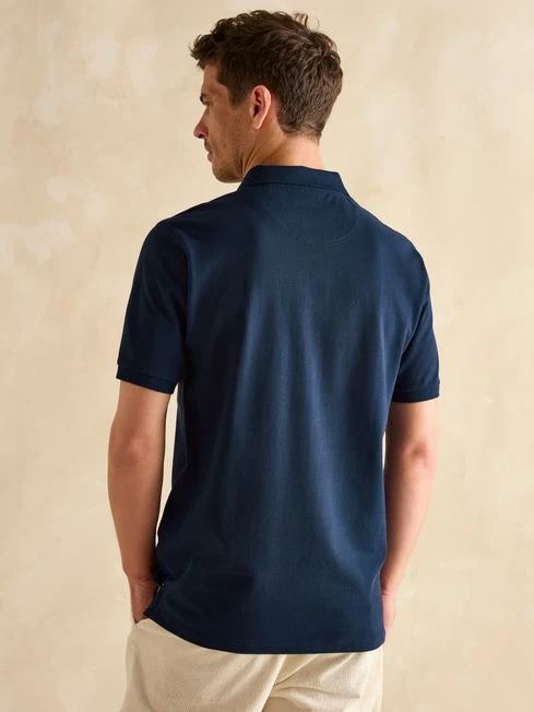 Navy Blue Classic Fit Polo Shirt 2 Navy Blue Classic Fit Polo Shirt - Image 2
