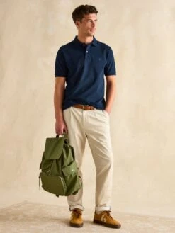 Navy Blue Classic Fit Polo Shirt 7 Navy Blue Classic Fit Polo Shirt -Elite Fashion Shop U75400s3