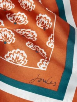 Burnt Orange Silk Square Scarf -Elite Fashion Shop U87788s6